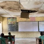 Poor class room in Nigeria
